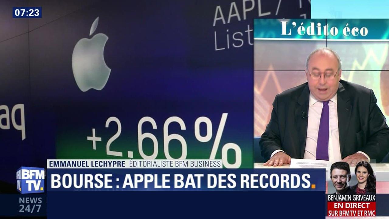 Bourse apple bat des records 260125